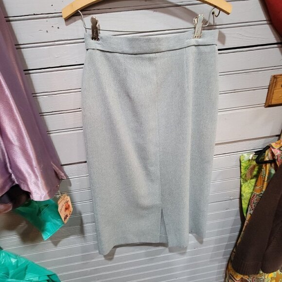 Vintage - 60's/70 Grey Wool Skirt & Blazer Set - SM - Picture 7 of 9